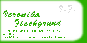 veronika fischgrund business card